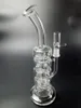 Dikke Clear Glass Bong Hookah met filter Smoking Pipe Shisha Oil DAB RIG met 14 mm gewricht