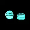 Vintage Ear Expander Shellhard Clear Acrylic Glow in the Dark Liquid Flesh Tunnel Ear Plug Barella Piercing Body Jewelry