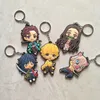 키 체인 애니메이션 슬레이어 : kimetsu no yaiba keychain 더블 쪽 키 체인 자동차 가방 펜던트 그림 키 링 믹스 30pcs/lot wholesale1