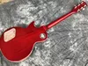 Tienda personalizada Ace Frehley Signature 3 Pickups Electric Guitar, Madera de arce llama de alta calidad, Palma transparente Rojo Gradual Color