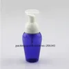 50ML transprent/blue plastic PET bottle with foaming pump for FOAMING/MOUSSE/facial cleanser/ hand washing skin care packing