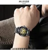 Wlisth Top Brand Men's Business Luxury Clock Hollow-out Automatic Mechanical Watch Night Light Waterproof Leisure Watches