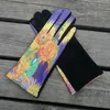 Asse visive Donne Spring Touch Screen guanti Designer girasole guidando guanti femmine di marca di lusso sport ski guanti nuovi