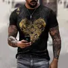 Men's T-Shirts 20221 Summer Men T-shirt 3D Car Highway Motorcycle Biker Hip Hop Tshirt Tee Top Oversize T Shirt For Vintage C264x