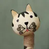 Shistwell 2 шт. Nordic деревянный кошка модель украшения дома декор древесины резьба роспись ремесла кошка миниатюрная мебель статей подарок T200709