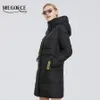 Miegofce Winter Women's Collection Coat Coat Lenge Women Jacket Soft Layer Contrast Design Winter Parka WindProof Clotes 201214