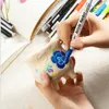 18 cores Acrílico Paint Marker Pen Detalhado Marcação de Cor de Pintura de Cor para Caneca De Cerâmica Tecido De Madeira Rocha De Porcelana Y200709