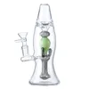 Lavalampa Vattenpipor Bägare Bong 9 Inch Glass Bongs 14mm Hona Joint Oil Dab Riggar 5mm Tjocka vattenrör med glasskål