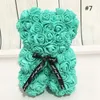 Gift Wrap 25cm Teddy Rose Bear Artificial Flower Of Christmas Decoration For Wedding Party Valentine's Day Gifts1