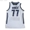 Custom Custom Slovénie Luka Doncic 77 Jersey Blanc Basketball XS-5XL NCAA