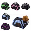 접이식 애완 동물 캐리어 가방 휴대용 매듭 소프트 슬럼 개 교통 야외 가방 패션 개 바구니 핸드백 RRA1996 W3POB