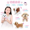 Electronic Dog Robot Dog Plush Puppy Walk Bark Wag Tail Teddy Toys Funny Toys For Children Birthday Gift LJ201105