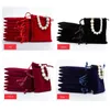 Velvet Drawstring Bags Soft Red Pink Wedding Gift Bags Velvet Cloth Jewelry Pouches 10*12cm Velvet Gift Bags for Jewelry