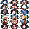 Mode Cyclisme Masques faciaux Impression 3D Noël Halloween Cadeau Anti-poussière PM2.5 Courir En Plein Air Formation Cutton Masques Respirant Lavable