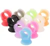 Tunnels Jewelry Multi Body Gauges Ear Ear Size 3-25mm Soft Stretchers Sile 100pcs Colors From Plugs