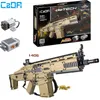 Electric SWAT Military Series Can Fire Bullets bricks Guns education FN SCAR 17S Gatinged model building blocks boys toy gifts C1115