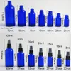 20 stks 10 ml 20 ml 30 ml 50ml navulbare blauwe glazen parfum spuitfles mist spuit skincare cosmetische parfum container
