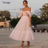 tea length blush dresses