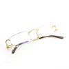 2023 Designer-Brille Modell Vintage randlos klar Männer Rahmen zum Füllen Prescription Fashion Brillen Frauen Luxus Brillen Rahmen Sonnenbrille