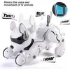 Smart Talking RC Robot Dog Walk Dance Interactive Pet Puppy Remote Voice Control Интеллектуальная игрушка для детей 220107