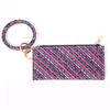 Leopard Print PU Lederen Tassel Armband Dubbellaags Dames Keychain Portemonnee Kaarttas ZZA11938