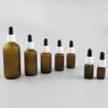 360 x 5ml 10ml 15ml 20ml 30ml 50ml 100ml Essential Oil Frosted Brown Bottle With Dropper For Bottle