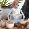 Food Multi-função de Silicone Steamer Basket Fogão Anti-queimaduras Bakeware Lifter Steamer cremalheira BPA-Free Silicone Egg Steamer Silicone bacia B