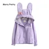 linda chaqueta de conejo