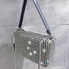Luxury Bag Women Diamond Hobo-v￤ska handv￤ska Tote Axelkors Kropp Gl￤nsande Rhinestone P￥sar Purv￤skor Koppling 2023