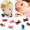 Nouveau 100 pièces Pack nouveau-né bébé filles cheveux rares belle BB Clips nœud épingle à cheveux enfant accessoires de cheveux enfants mini pince à cheveux218O