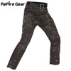 ReFire Gear Camouflage Tactical Pants Men Rip-Stop Waterproof Military Pants SWAT Army Combat Cargo Pants Pockets Camo Trousers H1223