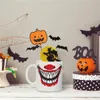 Halloween divertente pagliaccio volto sorridente tazza in ceramica bocca grande Tazza da caffè Tazza da tè per mobili da ufficio T3I51280