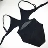 Trikini Sexy Monokini Mesh Bademode Frauen Hohe Taille Badeanzug Femle Mesh Badeanzug Triquini Brasilianische Maillot De Bain T200708