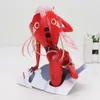 FRANXX Şekil Sıfır İki 02 Kırmızı / Beyaz Elbise Kız PVC Eylem 15cm Anime Şekil Darling 1008 Oyuncak Koleksiyon Modeli Şekil