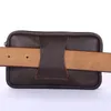 Leather Waist Fanny Pack Mens Belt Bag Travel Cash Card Holder Wallet Phone Pouch Hip Bum bag Casual Purse mobile phones Bags