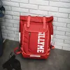 Backpack Street Fashion Trend Red Super Fire Tide Brand Manlig stor kapacitet 15,6 tum Middle School Student Bag Female1