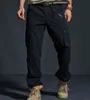 Mężczyźni Wojskowe Spodnie Tactical Joggers Camouflage Cargo Spodnie Męskie Bawełniane Multi-Pocket Fashions Duży Rozmiar Spodnie -40 G220224