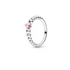 Anéis de casamento de prata esterlina de 925 mulheres diamantes cúbicos de zircônia para Pandora dezembro anel cor empilhado presente senhoras presente com caixa