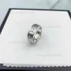 2023 Sieraden Mannen/Vrouwen Mode Luxe Ring Goud Paar S925 Hooggepolijst Geschenkdoos A202