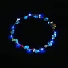 Blinkende LED-Schnüre, leuchtende Blumenkrone, Stirnbänder, Licht, Party, Rave, Blumen-Haargirlande, leuchtender Kranz, Hochzeit, Blumengeschenke