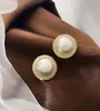 Ciondola Chandelier des boucles d'oreilles 925 Orecchini di lusso con aghi in argento netto rosso esagerato pieno di perle per le donne