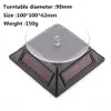 Énergie solaire 360 degrés platine bijoux rotatif présentoir Table tourner plaque pour montre et magasin