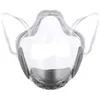 Masque de protection transparent PC masques de langue à lèvres masque d'isolation anti-éclaboussures masque stéréo transparent ultra clair 286Z
