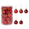 34pcs 4cm Christmas Ball Tree Ornaments Hanging balls Gold red Home Decorations Palline Natale Decor Navidad Y201020