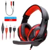 Cool LED Wired Headphones med mikrofon Gaming Headphone för PC Headset Gamer Stereo Gaming Hörlurar för dator / PS4 / Telefon