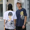 Hommes T-shirt 2020 Streetwear Japonais Harajuku T-shirt Koi Fish Wave Imprimer Hip Hop T-shirt À Manches Courtes D'été Coton Tops Tees LJ200827