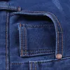 Varma fleece jeans Mens Mens Winter High Quality Famous Brand Velvet Jean Trousers Flocking Warm Soft Men Pants 40 42 44 Stor storlek 201128