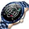 Стальная полоса Smart Watch Men Beart Rate Монитор артериального давления Спорт Умный браслет Многофункциональный режим Фитнес-трекер Водонепроницаемый SmartWatch