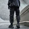 Glacialwhale Mens Cargo Spodnie Męskie Moda 2021 Nowe Multi Kieszenie Joggers Hip Hop Streetwear Black Spodnie Jogging Spodnie dla mężczyzn H1223