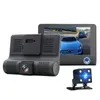 2021 New 4.0" Car DVR Camera car cameras Dual Lens with Rear view Registrar three camera Night vision car dvrs Video dashcam Camcorder